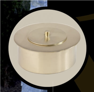 Brennkammer bronze klein f�r Bio Ethanol