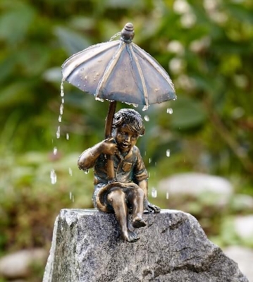 Rottenecker Bronzefigur Schutzengel