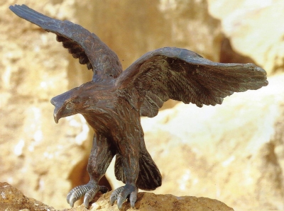 Rottenecker Bronzefigur Adler