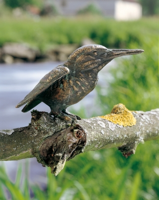 Rottenecker Bronzefigur Eisvogel