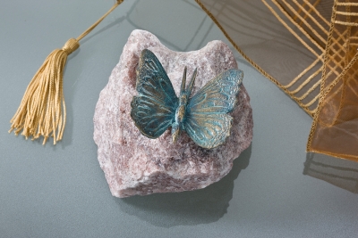 Rottenecker Bronzefigur Schmetterling