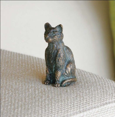Rottenecker Bronzefigur Katze mini