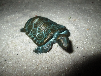 Rottenecker Bronzefigur Schildkröte
