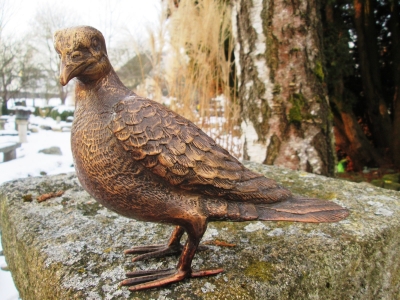 Rottenecker Bronzefigur Taube, Flgel zu