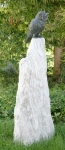 Rottenecker Bronzefigur Waldohreule auf Sosario-Säule