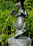Rottenecker Bronzefigur Drache mit Walnuss, Komplettset