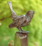 Rottenecker Bronzefigur Haussperling, singend