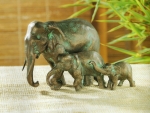 Rottenecker Bronzefigur Elefanten-Familie
