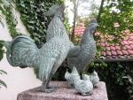 Rottenecker Bronzefigur Henne